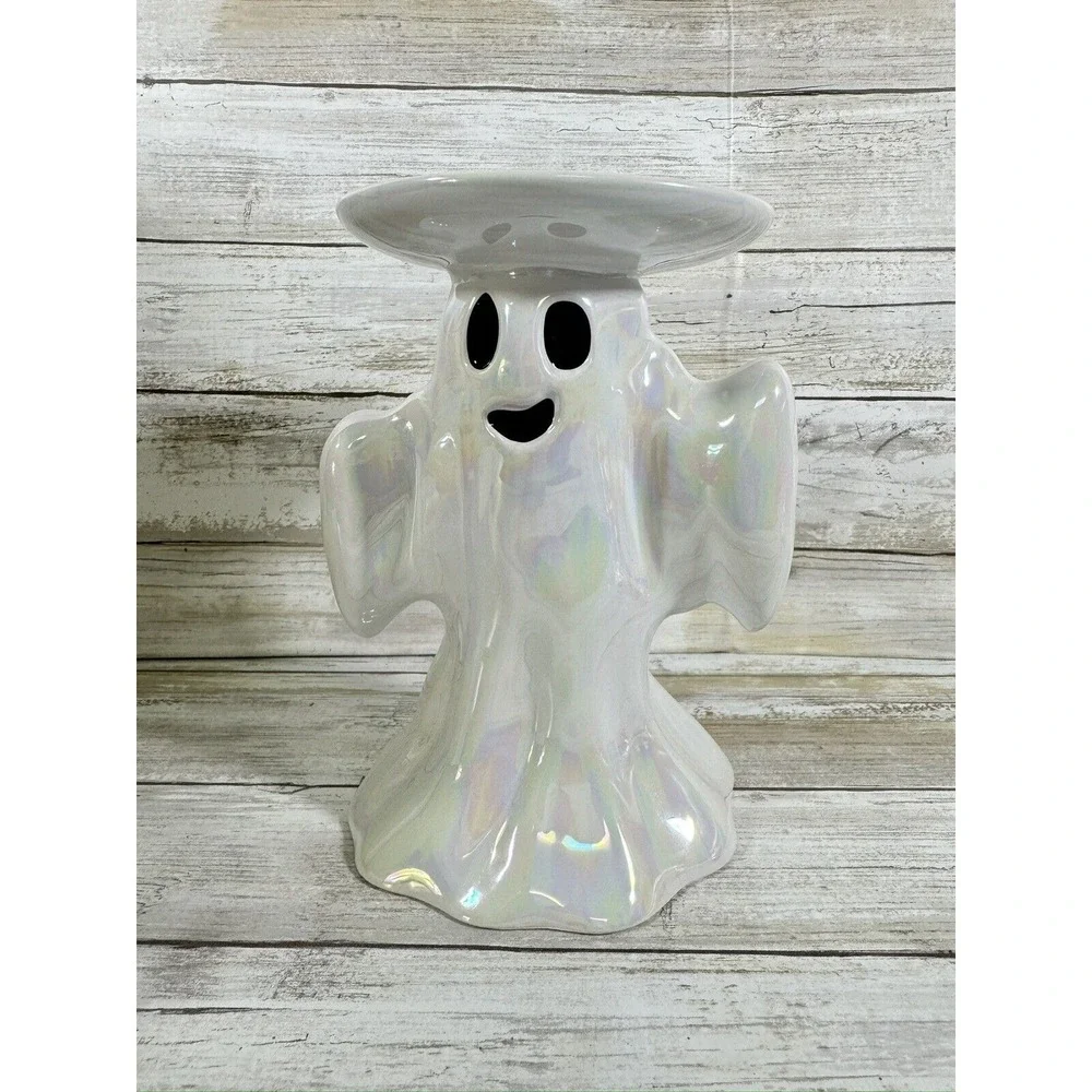 BRAND NEW 2024 Halloween‎ GHOST 3-Wick Candle Pedestal BOXED Bath & Body Works